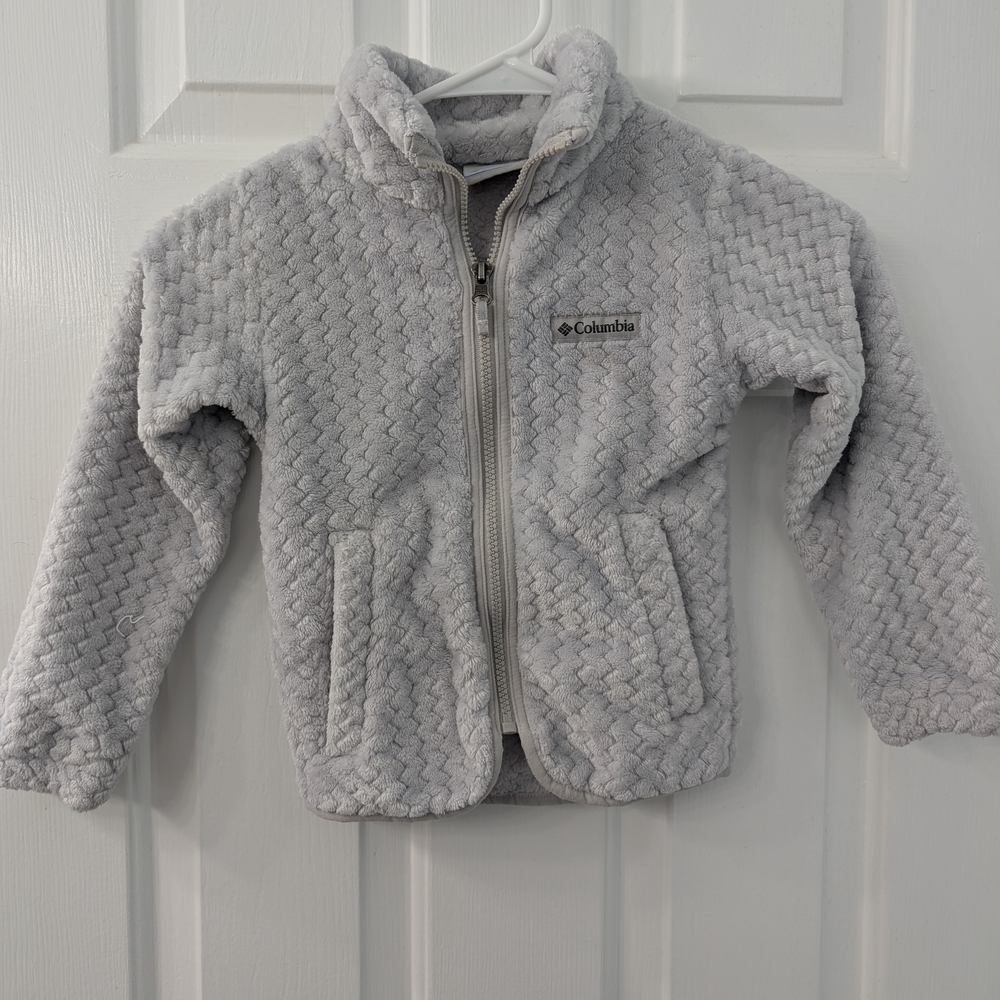 Columbia Kids Light Gray Fleece Jacket